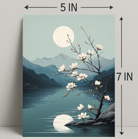 Tranquil Moonlit Blossoms Poster