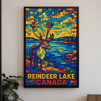Reindeer Lake Canada Poster