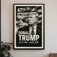 Donald Trump 47th President of the United States Digital Montaje Poster
