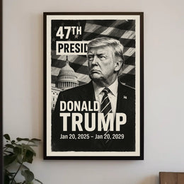 Donald Trump 47th President of the United States Digital Montaje Poster