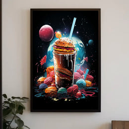 Cosmic Burger Fantasy Poster