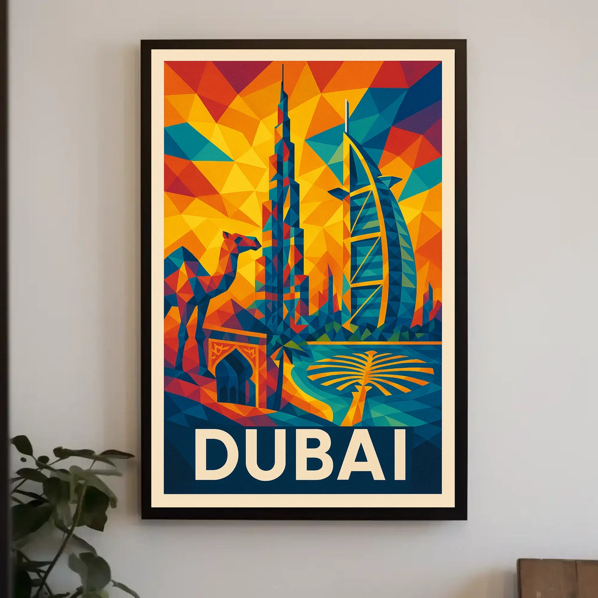 Vibrant Dubai Description Experience the dynamic fusion of tradition Poster
