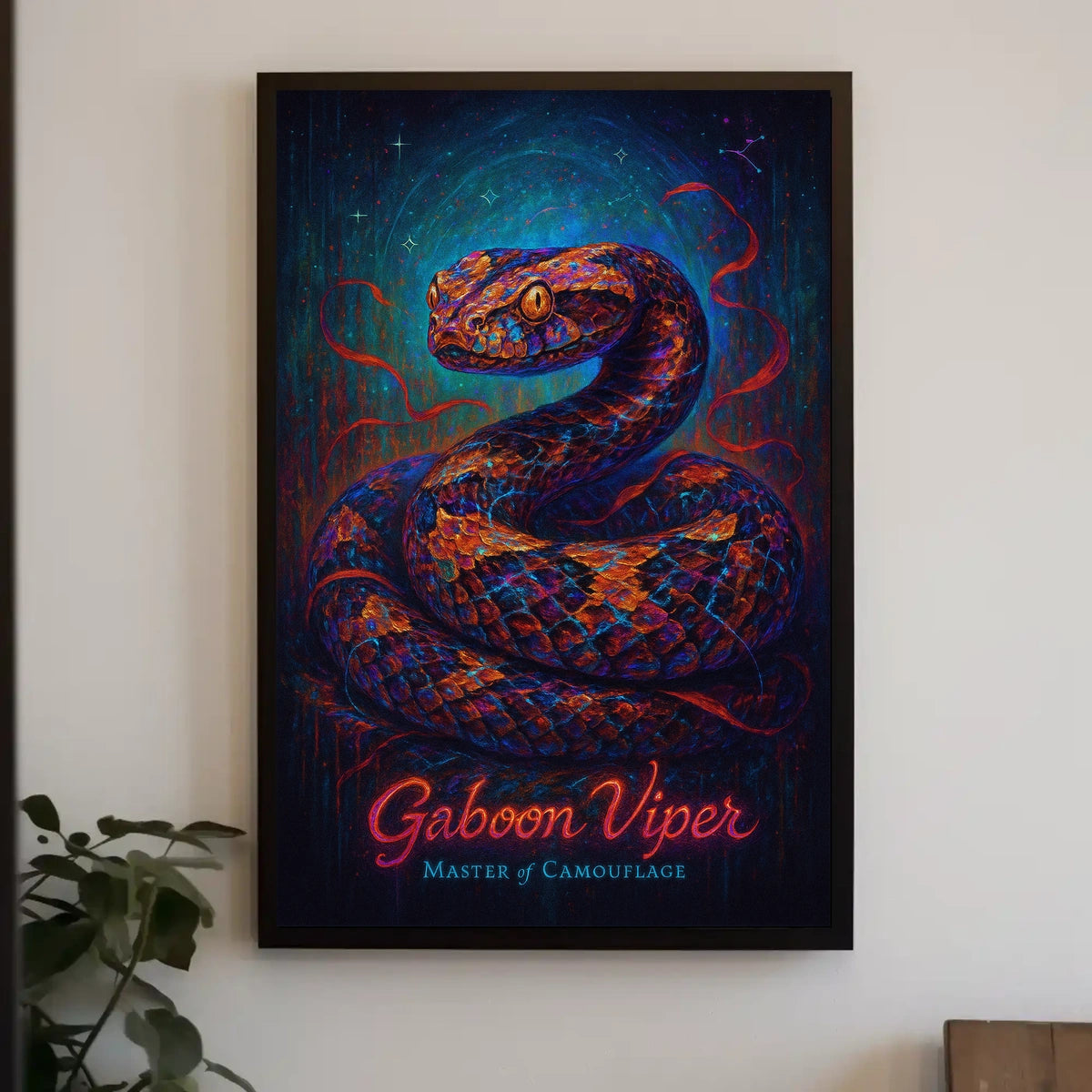 Gaboon Viper Master of Camouflage Poster