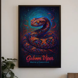 Gaboon Viper Master of Camouflage Poster