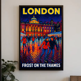 Frost On The Thames Poster