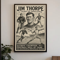 Jim Thorpe Legendary Athlete Poster