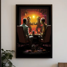 Futuristic Encounter Poster