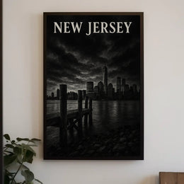 New Jersey Skyline Poster