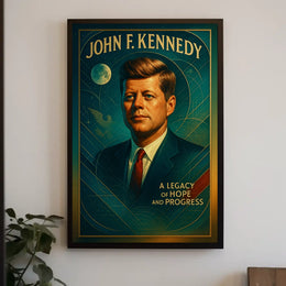 Patriotic Legacy Poster: Hope, Progress, and Leadership