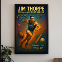 Jim Thorpe The All-American Legend Poster PosterGoat