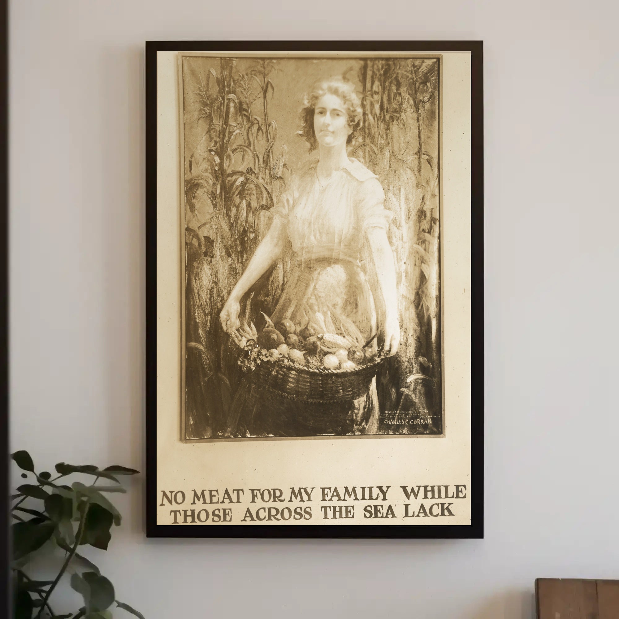 Patriotic Vintage Poster: Sacrifice for Wartime Solidarity PosterGoat