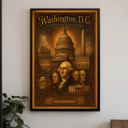 Washington, D.C. Capital of the United States Poster PosterGoat