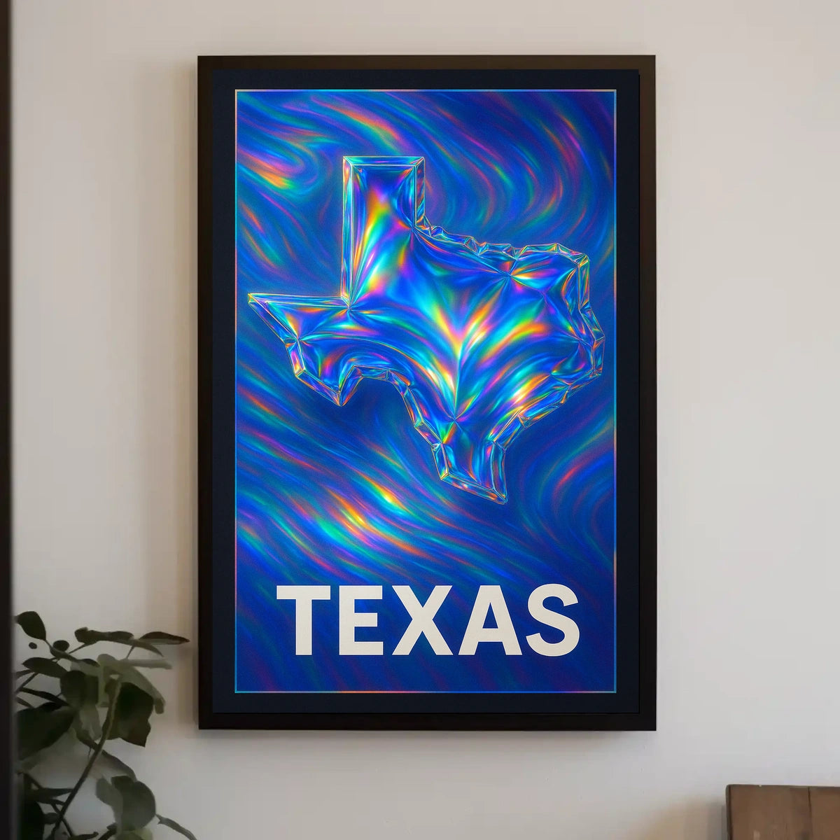 Texas In Vibrant Colors Poster