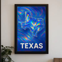 Texas In Vibrant Colors Poster
