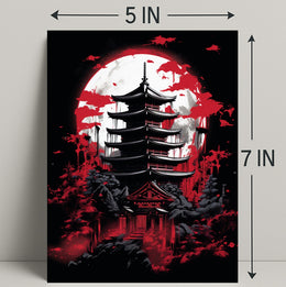 Moonlit Pagoda Poster