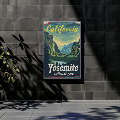 Vintage Poster California Yosemite