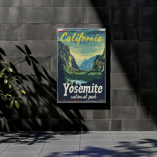 Vintage Poster California Yosemite