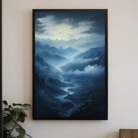 Mystical Mountain Valley Poster