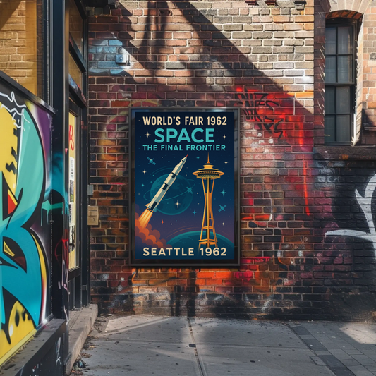 Seattle 1962 World's Fair Travel Poster