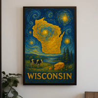 Wisconsin A Starry Tribute Poster