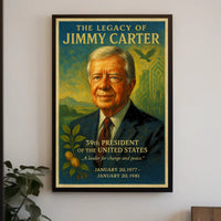 Jimmy Carter 39th President Wall Art Print PosterGoat