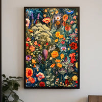 Vibrant Floral Symphony William Morris Art Poster