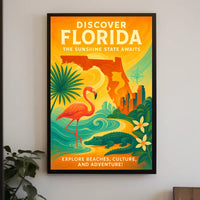 Discover Florida The Sunshine State Awaits Poster