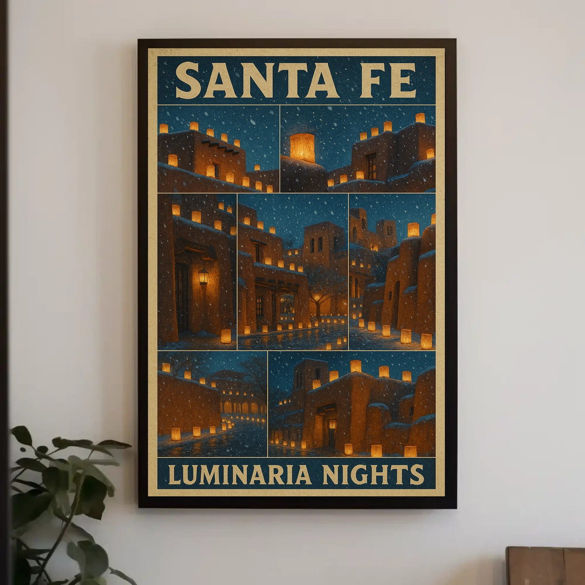 Santa Fe Luminaria Nights Poster