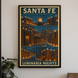Santa Fe Luminaria Nights Poster