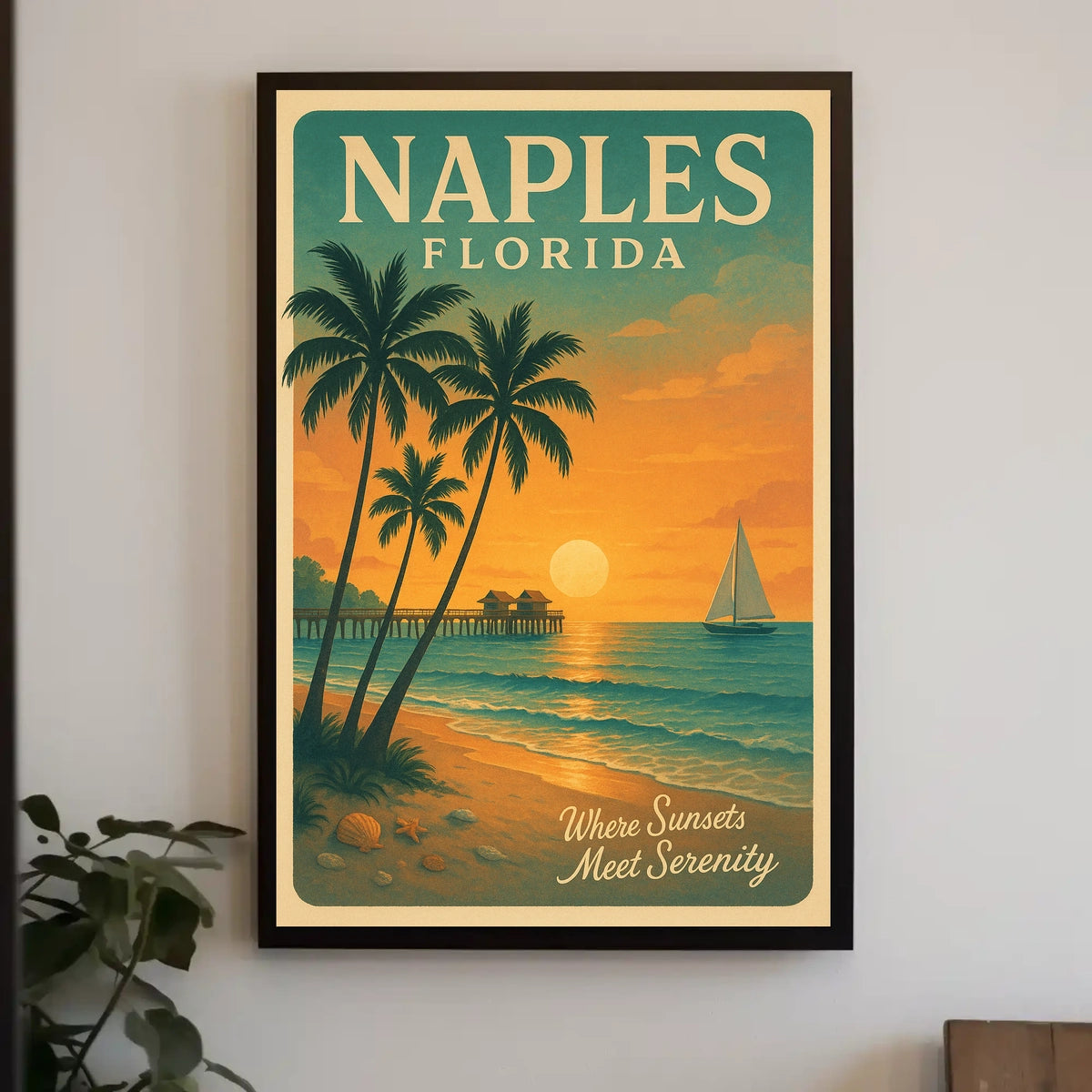 Naples, Florida Where Sunsets Meet Serenity Poster