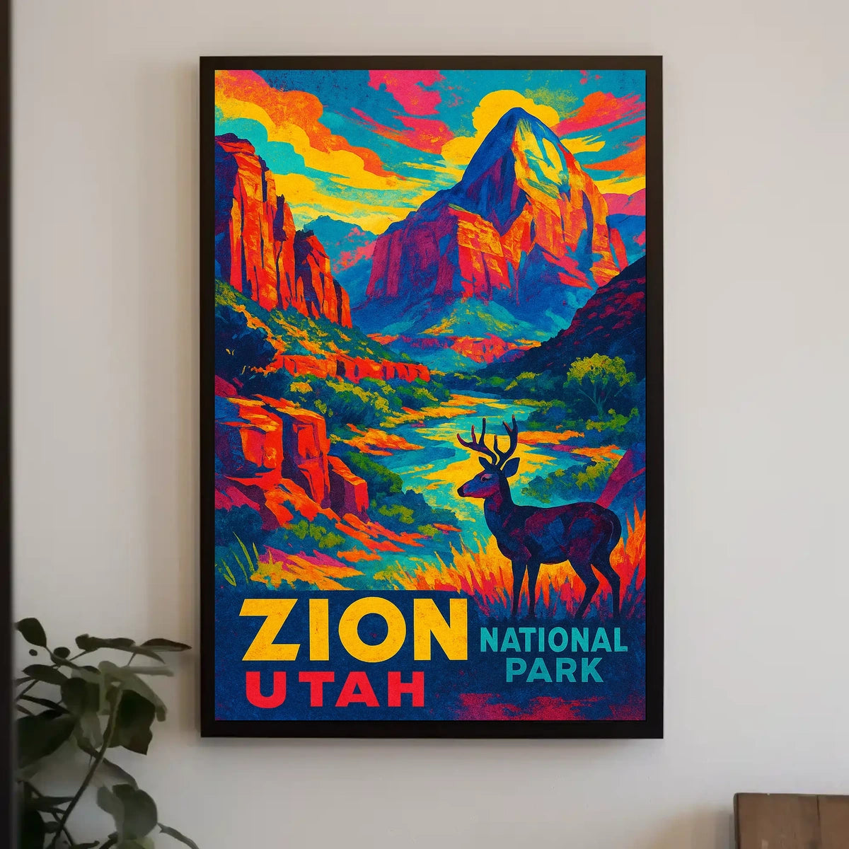 Zion National Park Utah Poster