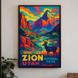 Zion National Park Utah Poster