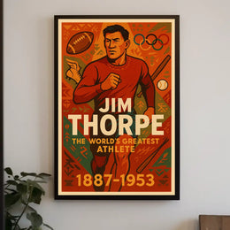 Celebrating Jim Thorpe The Worlds Greatest Athlete Jim Thorpe Poster