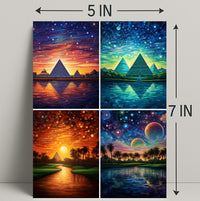 Celestial Pyramids Poster
