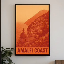 Amalfi Coast Poster 18x24 Coastal Wall Art Print Edition