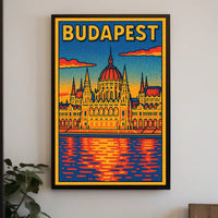 Budapest Architectural Art Poster