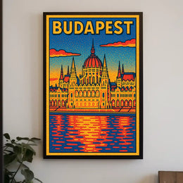 Budapest Architectural Art Poster