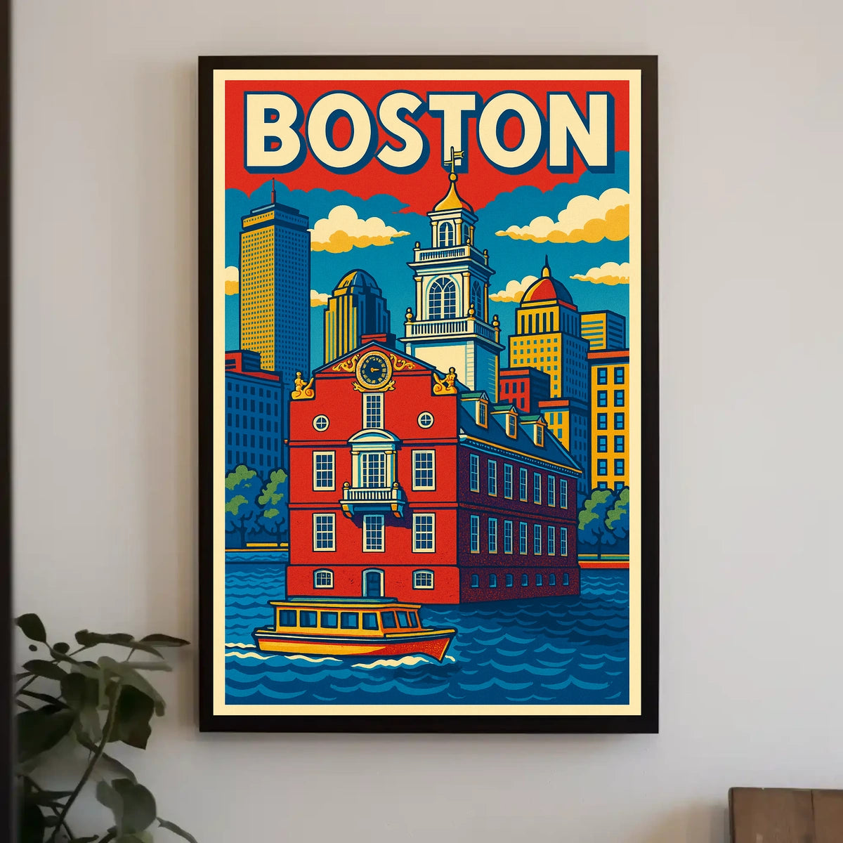Boston Cityscape Poster