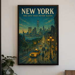 New York The City That Never Sleeps Poster