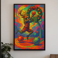 Festive Reindeer Dunk Poster