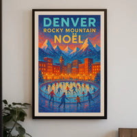Denver Rocky Mountain Noël Poster