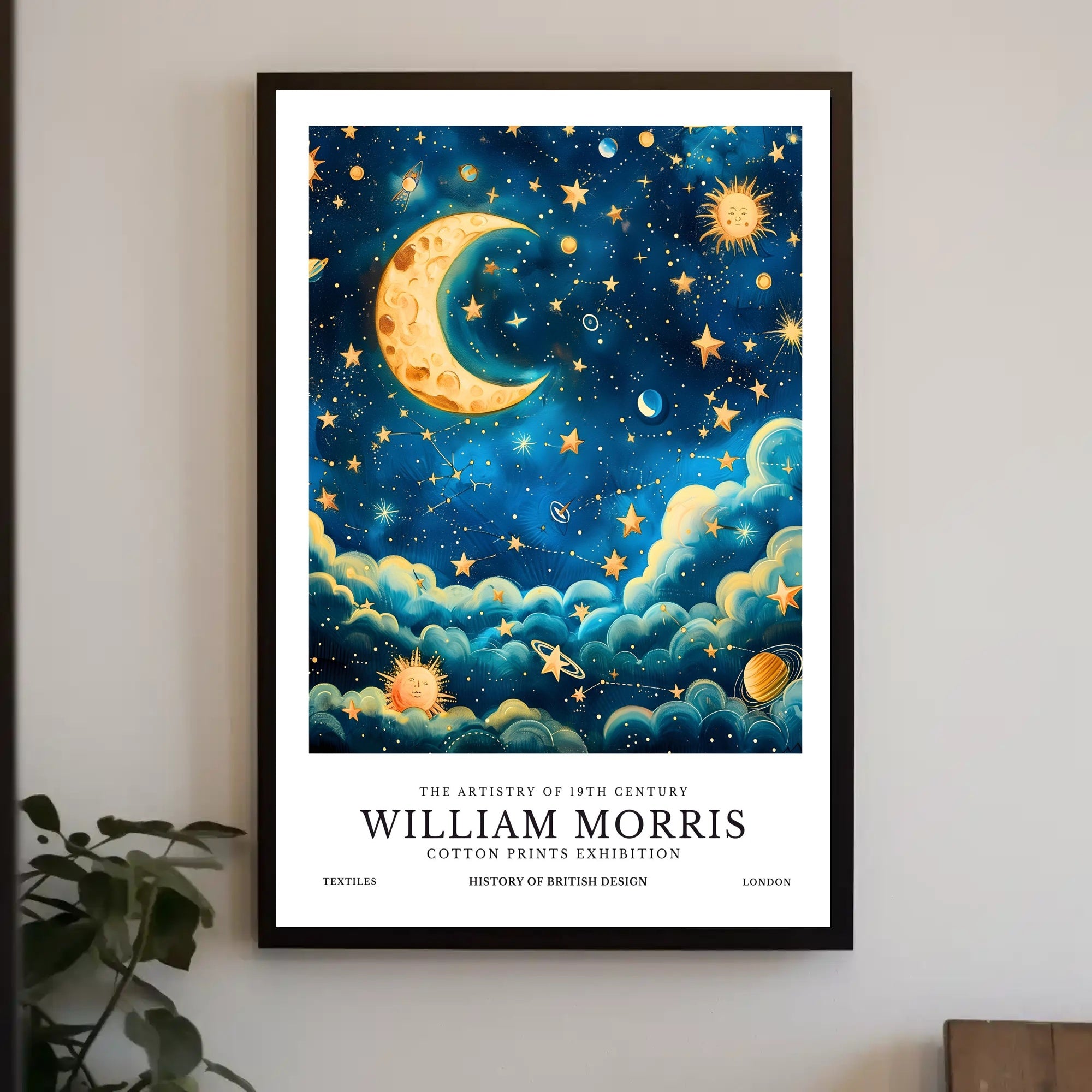 William Morris Cotton Prints Exhibition Poster