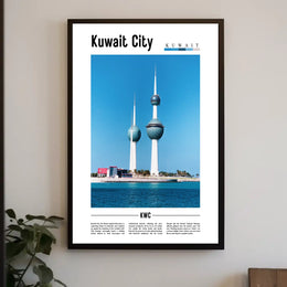 Kuwait City's Vibrant Urban Oasis Art Poster PosterGoat