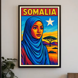 Somalia A Vibrant Tribute Poster