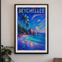 Seychelles Paradise Poster