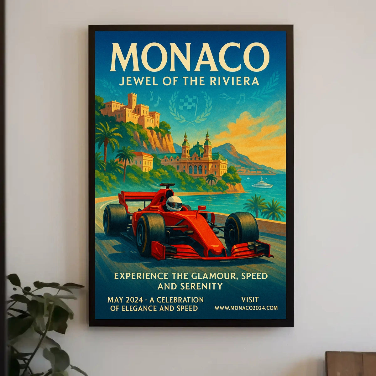 Monaco Jewel of the Riviera Poster