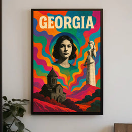 Georgia A Vibrant Tribute Poster