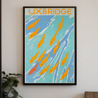 Uxbridge Fish Art Poster