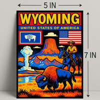 Wyoming Natural Wonders Poster PosterGoat
