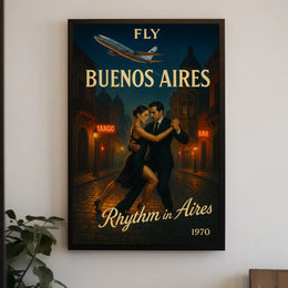 Fly To Buenos Aires Rhythm In Aires Poster